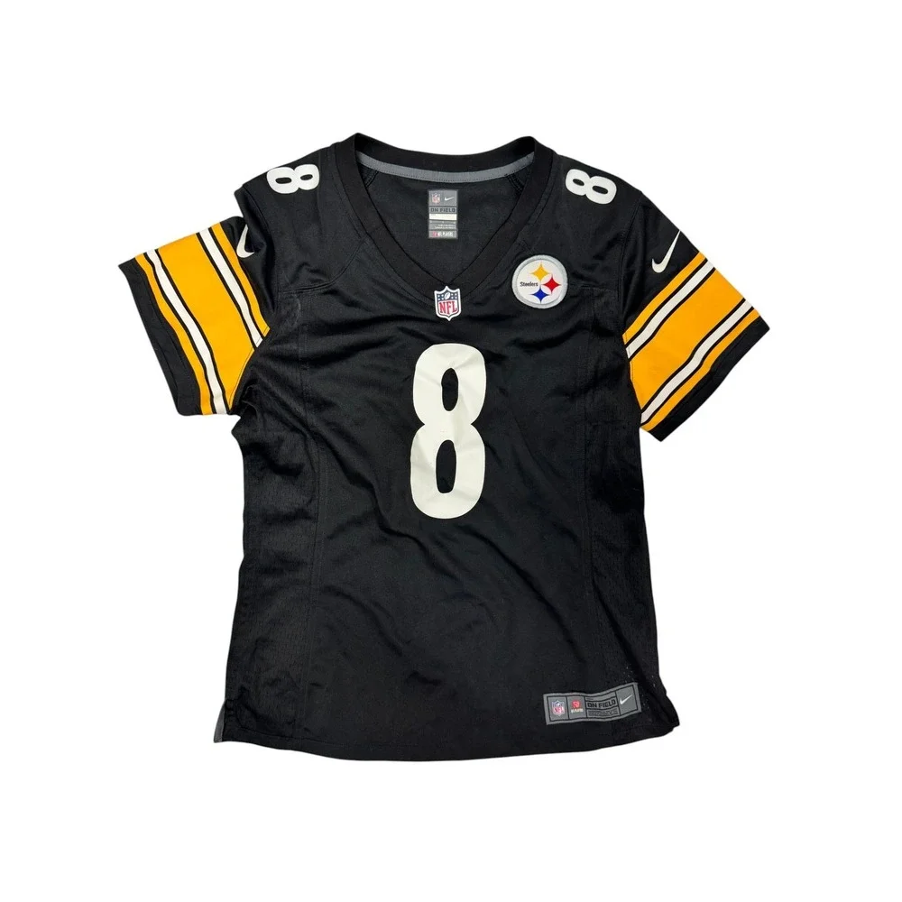 Nike Kenny Pickett Pittsburgh Steelers #8 NFL On Field Jersey Black Women's L